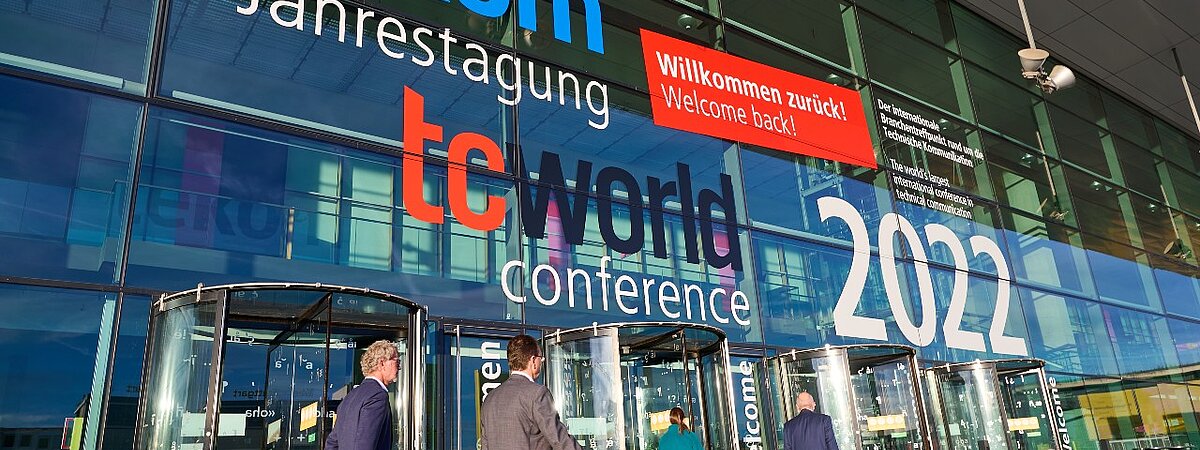 Tekom Jahrestagung: Blick auf den Eingang des Messegeländes Tekom Jahrestagung: Blick auf den Eingang des Messegeländes